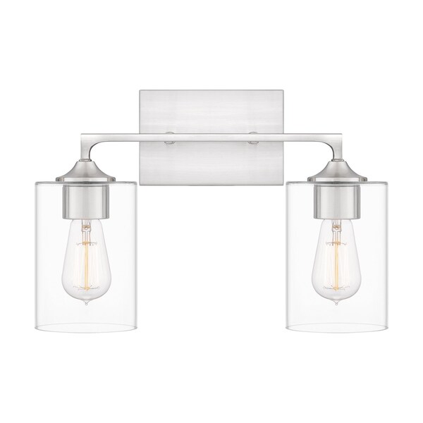 Quoizel Prescott Bath 2 Lights Brushed Nickel PRC8616BN - main